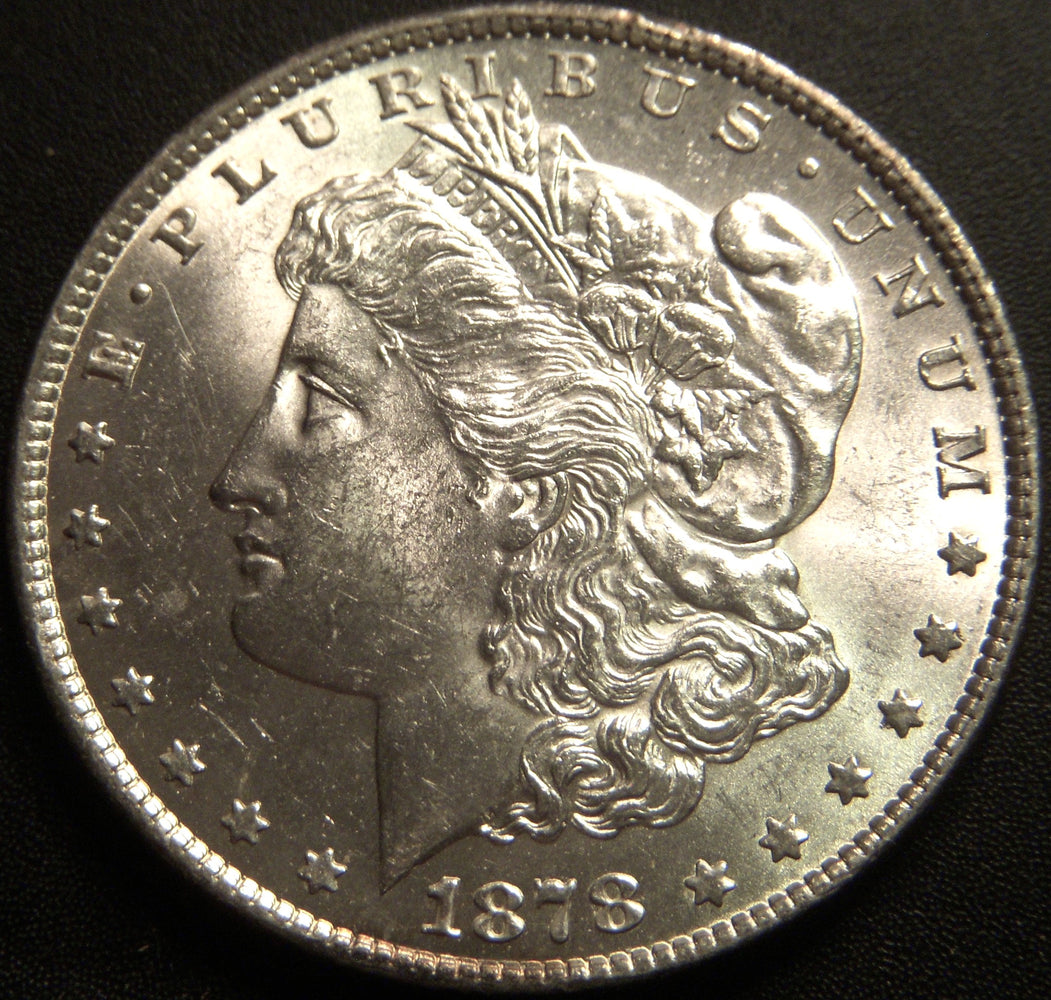 1878 Morgan Dollar - 7 Tail Feather Rev 79 Uncirculated
