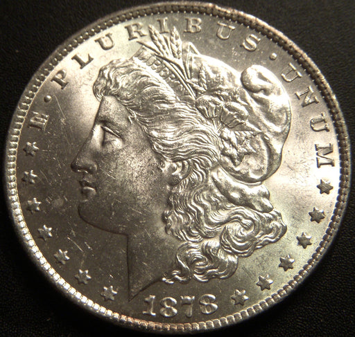 1878 Morgan Dollar - 7 Tail Feather Rev 79 Uncirculated