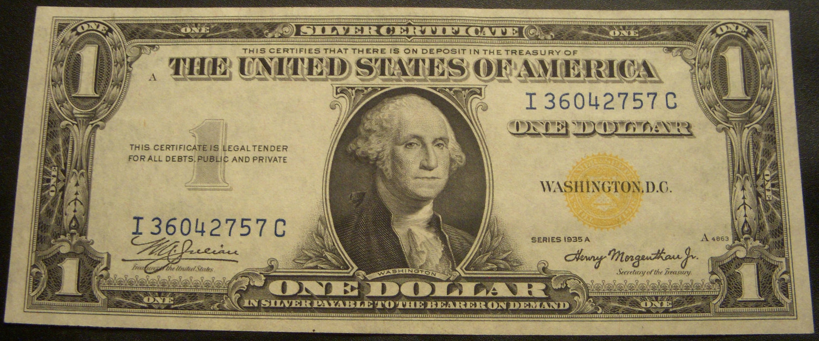 1935A North Africa $1 Silver Certificate - FR# 2306