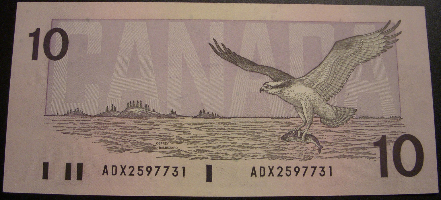 1989 $10 Bank of Canada Note - BC57aA