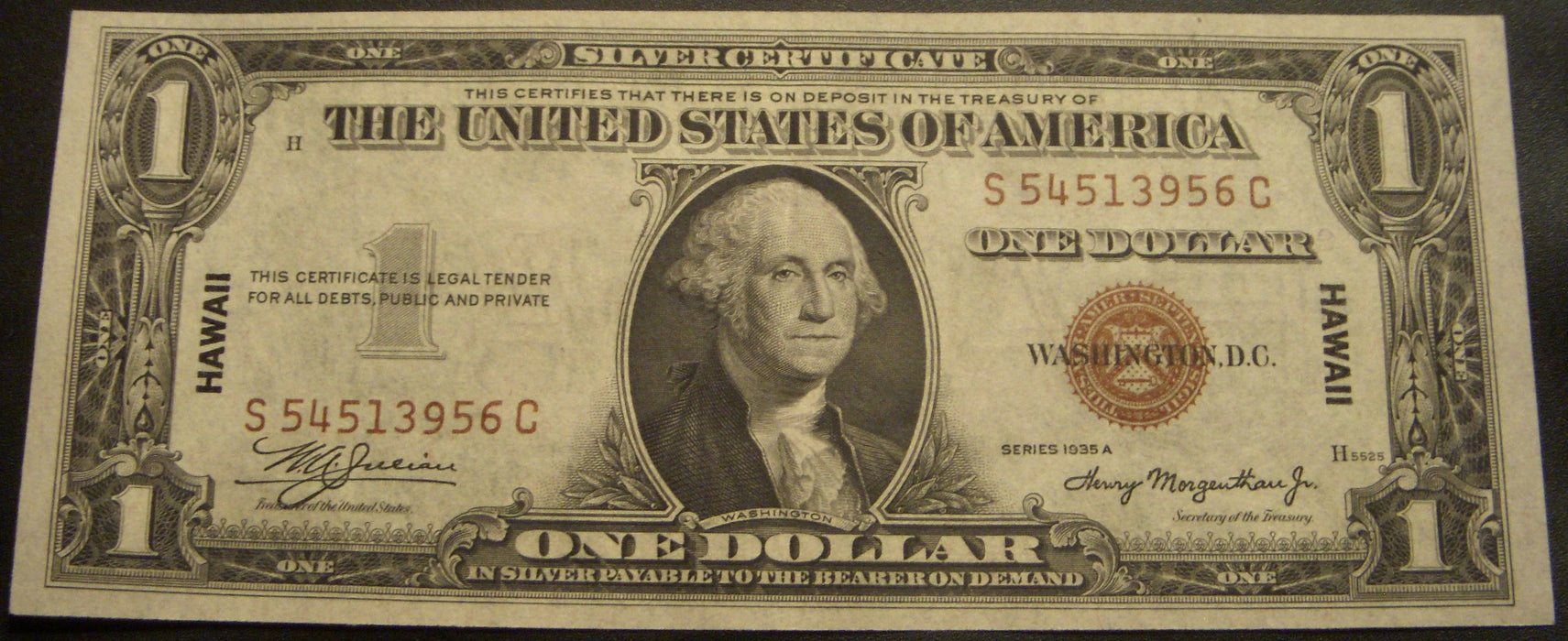 1935A Hawaii $1 Silver Certificate - FR# 2300
