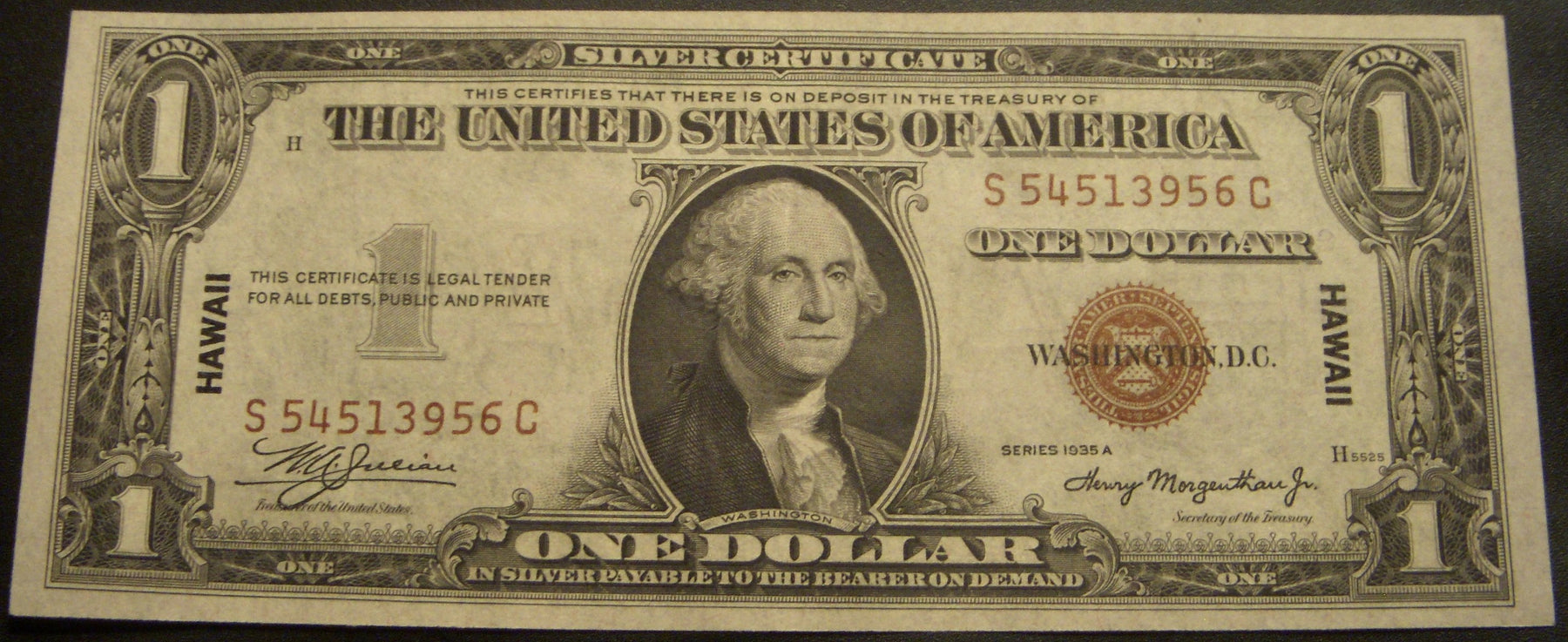 1935A Hawaii $1 Silver Certificate - FR# 2300