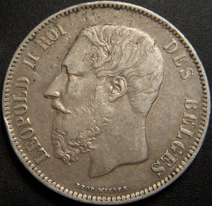 1870 5 Francs - Belgium