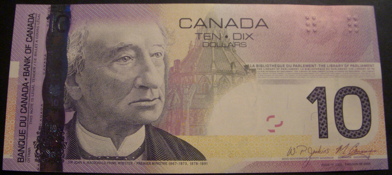 2005 $10 Bank of Canada Note - BC-68bA