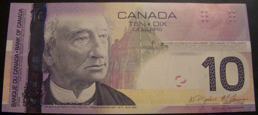2005 $10 Bank of Canada Note - BC-68bA