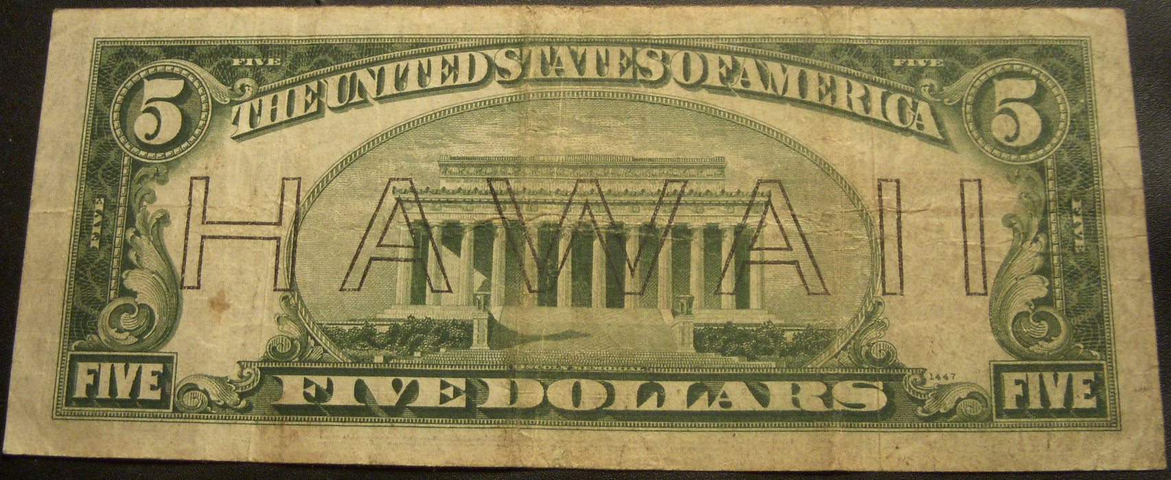 1934A Hawaii $5 Federal Reserve Note - FR# 2302