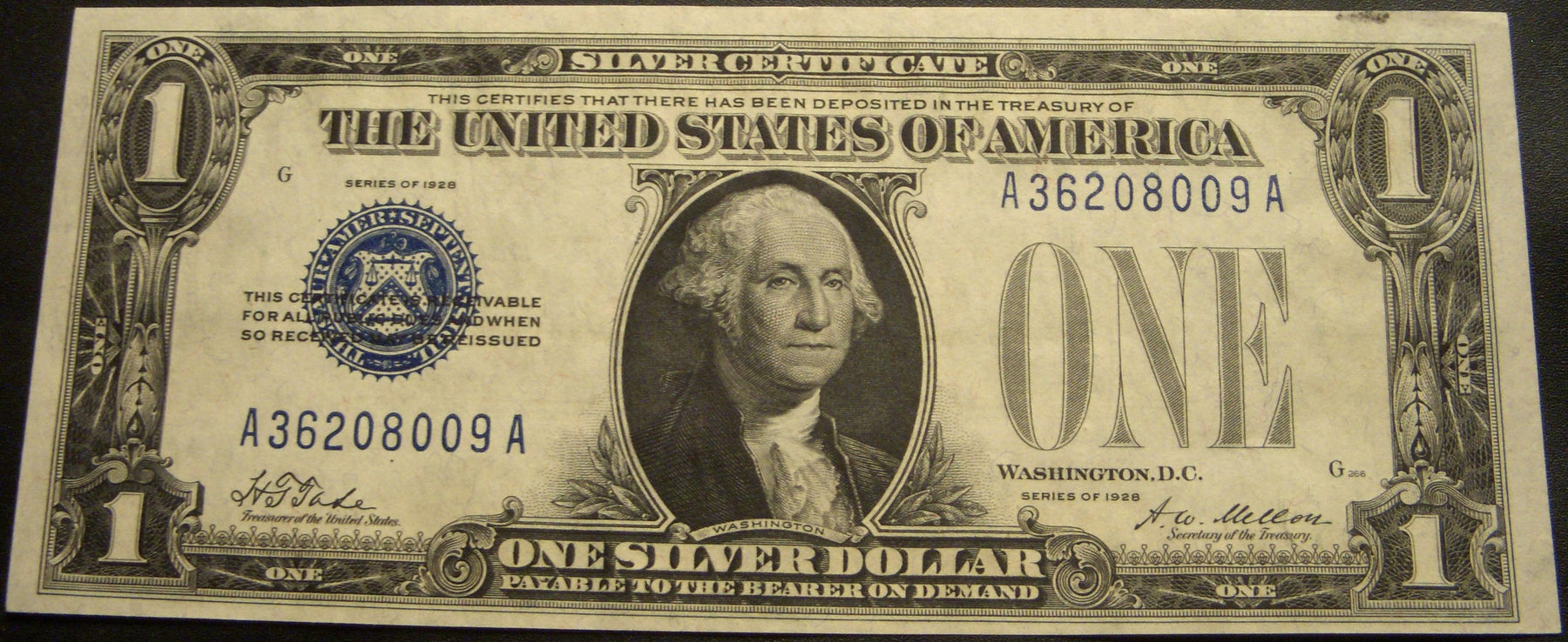 1928 $1 Silver Certificate - FR# 1600