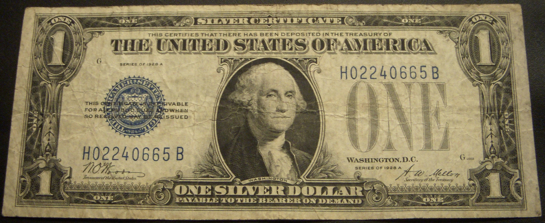 1928A $1 Silver Certificate - FR# 1601