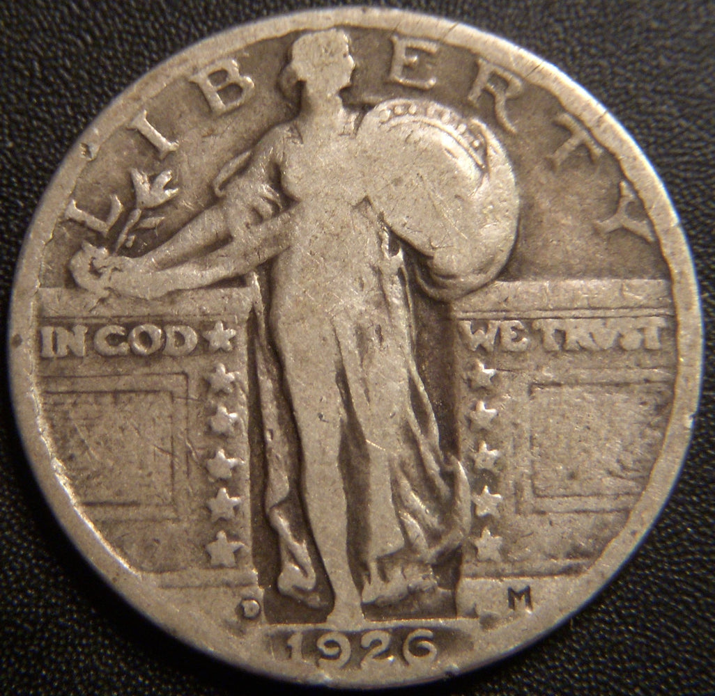 1926-D Standing Quarter - Very Good
