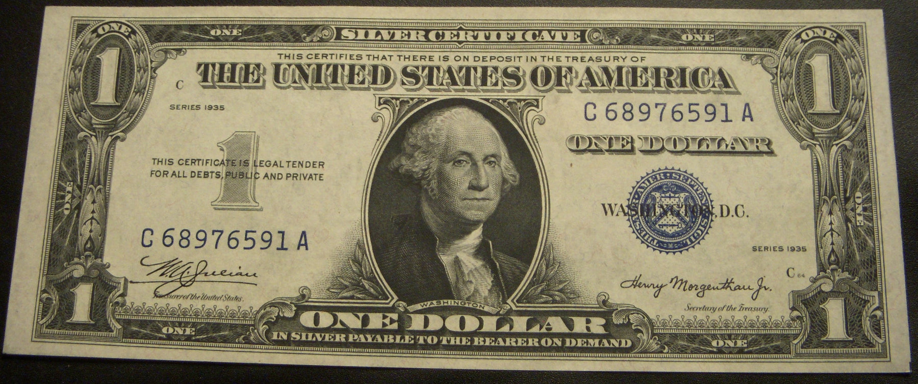 1935 $1 Silver Certificate - FR# 1607