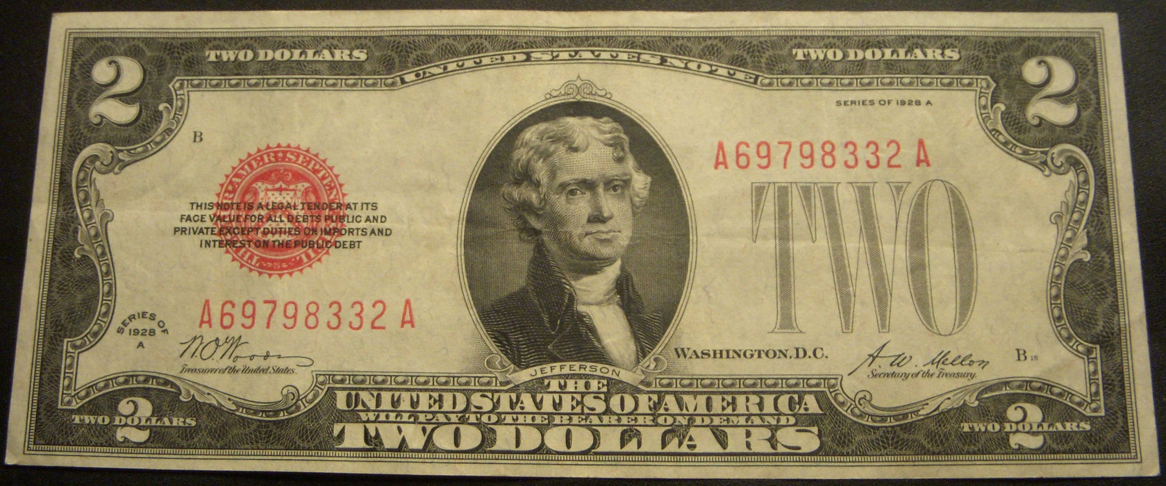 1928A $2 United States Note - FR# 1502