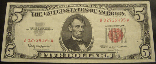 1963 $5 United States Note - FR# 1536