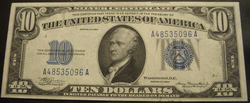 1934 $10 Silver Certificate - FR# 1650