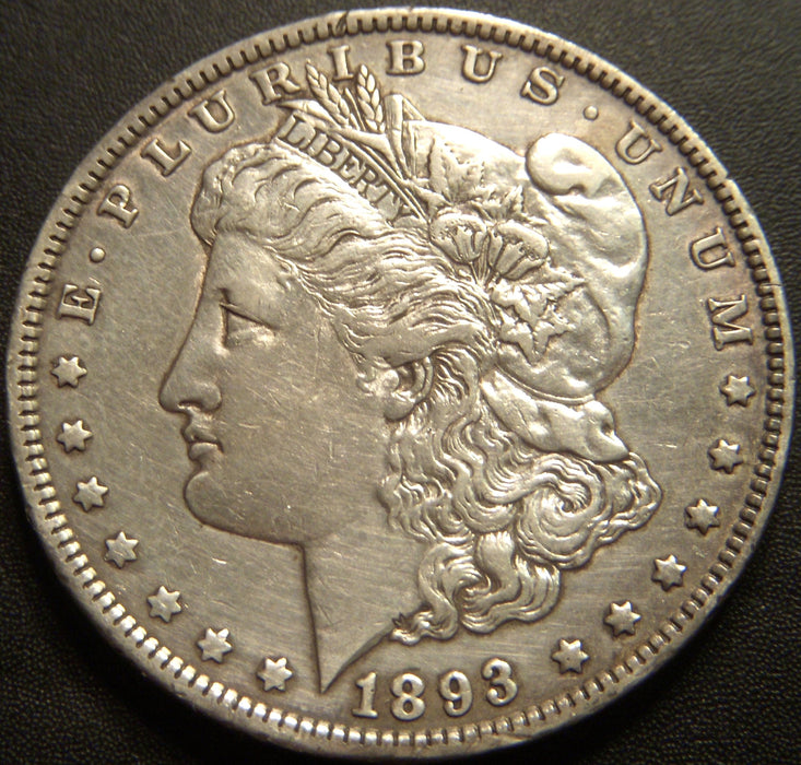 1893 Morgan Dollar - Extra Fine Details