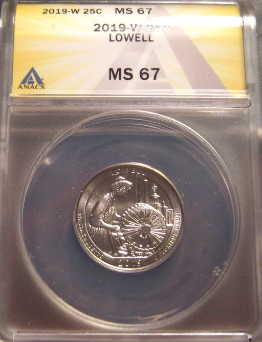 2019-W Lowell Quarter - ANACS MS 67