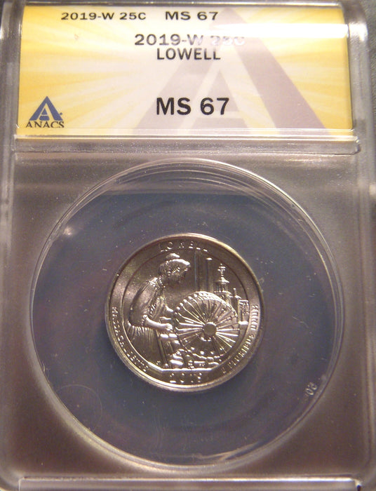 2019-W Lowell Quarter - ANACS MS 67