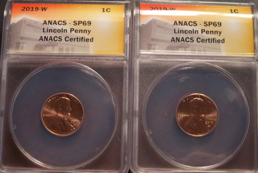 2019-W Lincoln Cent - ANACS SP69
