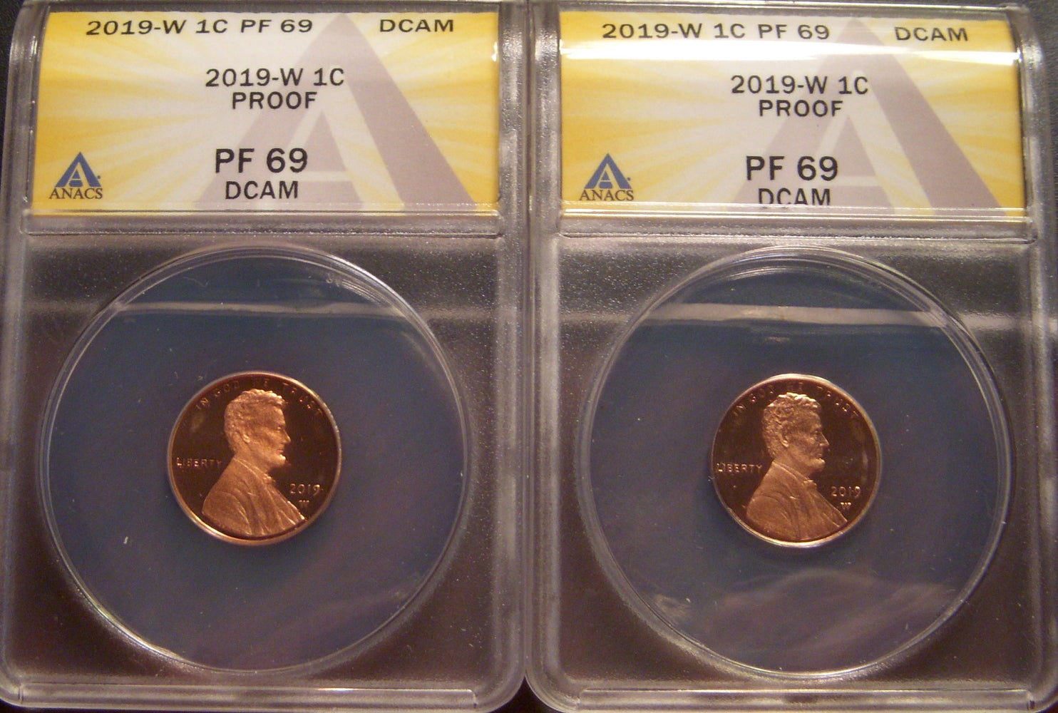 2019-W Lincoln Cent - ANACS Proof PF 69 DCAM