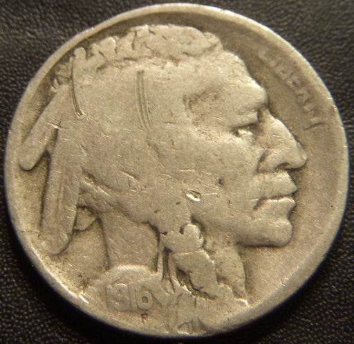 1916-S Buffalo Nickel - Good
