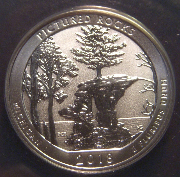 2018-S Picture Rock Quarter - ANACS Silver Reverse Proof PF 69 DCAM