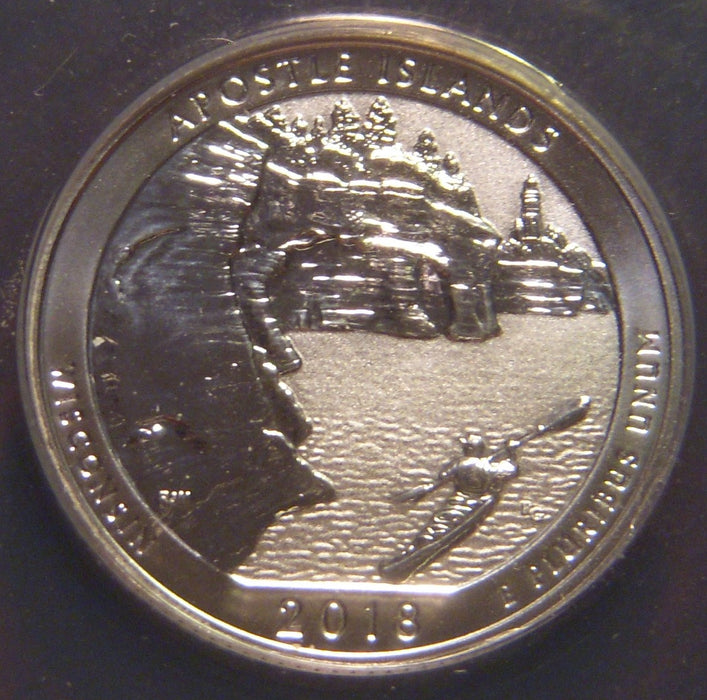 2018-S Apostle Island Quarter - ANACS Silver Reverse Proof PF 69 DCAM