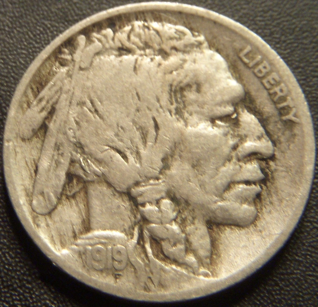 1919-D Buffalo Nickel - Fine