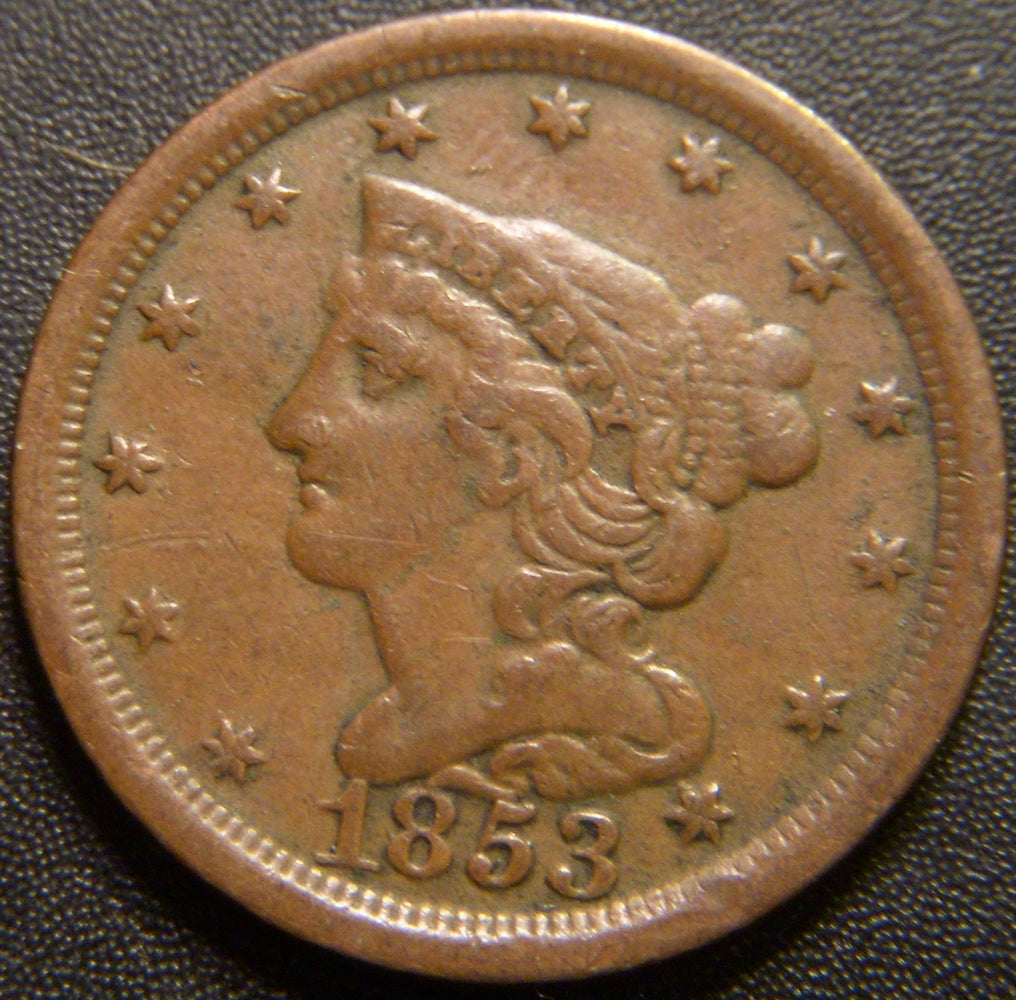 1853 Half Cent - Fine