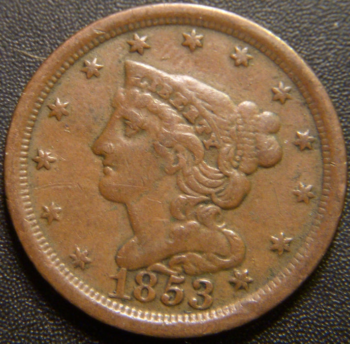 1853 Half Cent - Fine