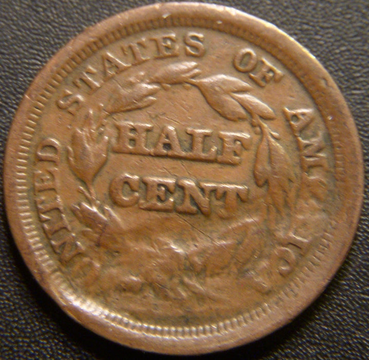 1853 Half Cent - Fine