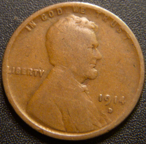 1914-D Lincoln Cent - Good