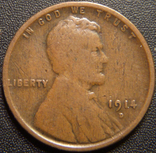 1914-D Lincoln Cent - Good