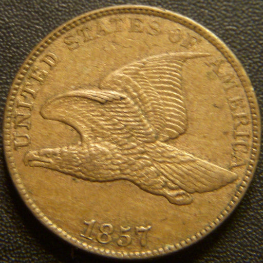 1857 Flying Eagle Cent - AU+