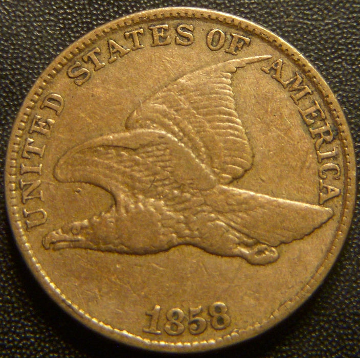 1858 Flying Eagle Cent - Small Letter Very Fine