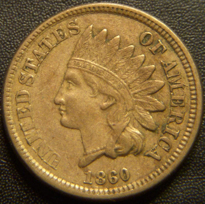 1860 Indian Head Cent - Extra Fine
