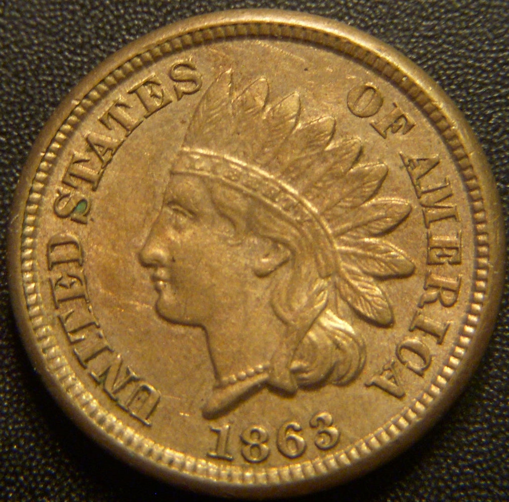 1863 Indian Head Cent - AU