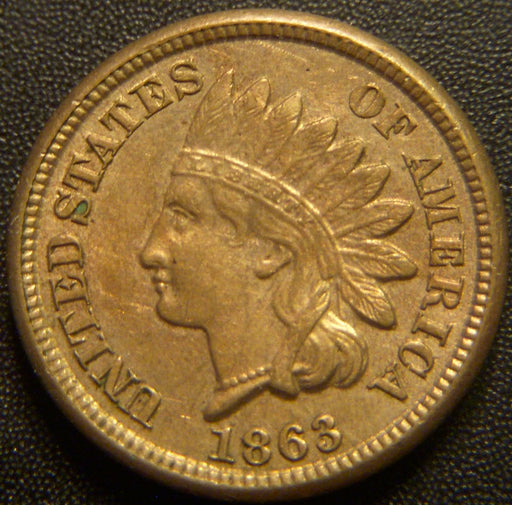 1863 Indian Head Cent - AU