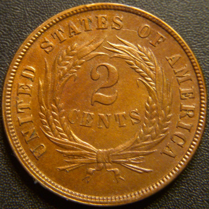1868 Two Cent - AU Details