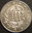 1862 Silver Three Cent - AU+