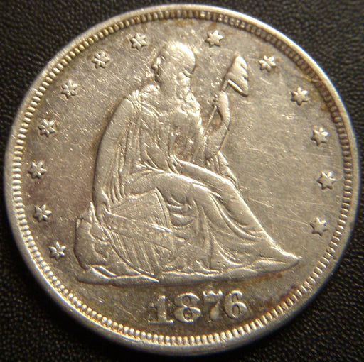 1876 Twenty Cent - AU