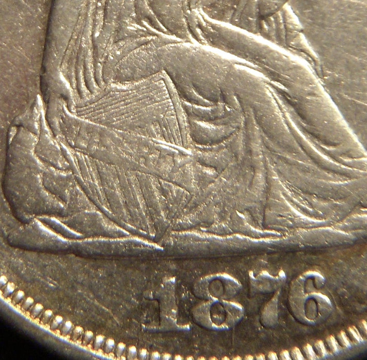1876 Twenty Cent - AU