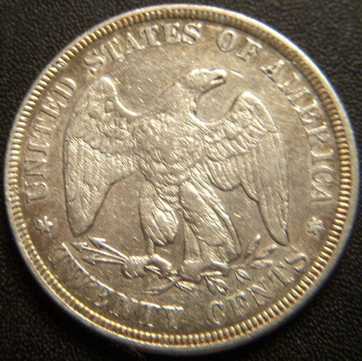 1876 Twenty Cent - AU
