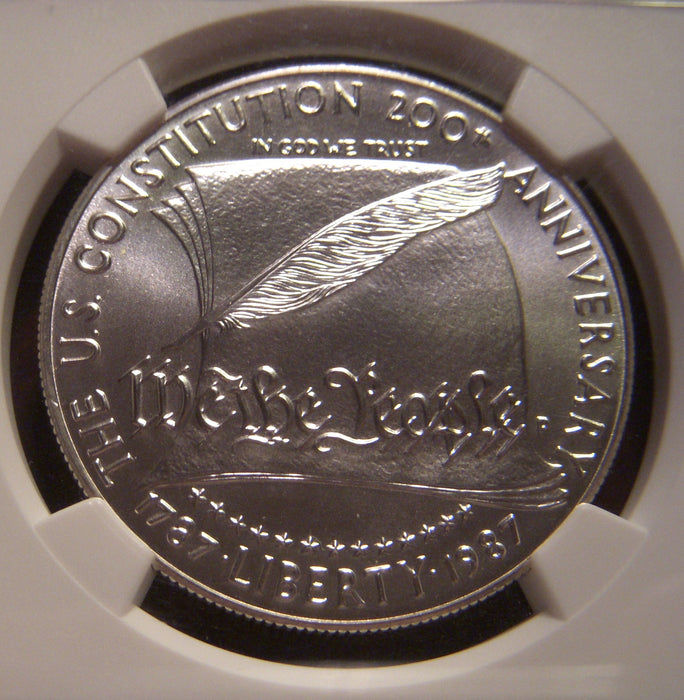 1987-P Constitution Uncirculated Silver Dollar - NGC MS 69