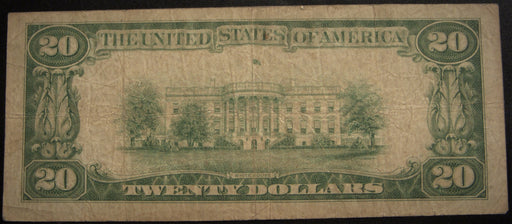 1929 $20 National Bank Note - Marion, IN Bank# 7758