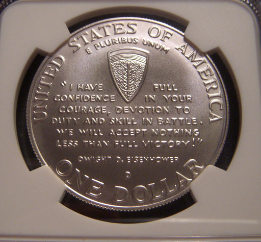 1991-1995 - D World War II Uncirculated Silver Dollar - NGC MS 69