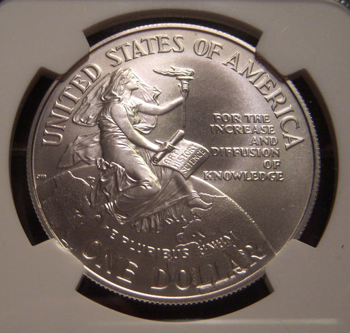 1996-D Smithsonian Uncirculated Silver Dollar - NGC MS 69