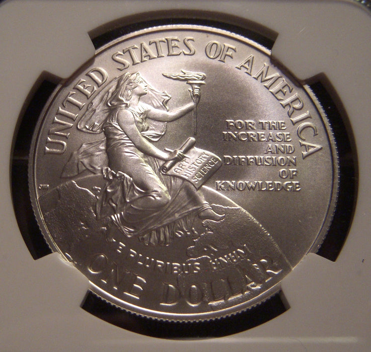 1996-D Smithsonian Uncirculated Silver Dollar - NGC MS 69
