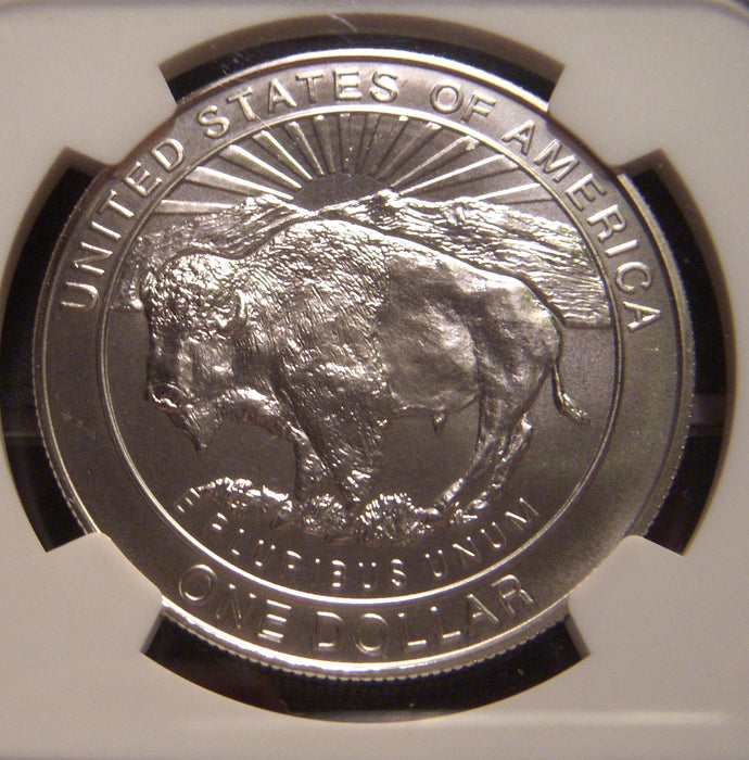 1999-P Yellowstone Uncirculated Silver Dollar - NGC MS 69