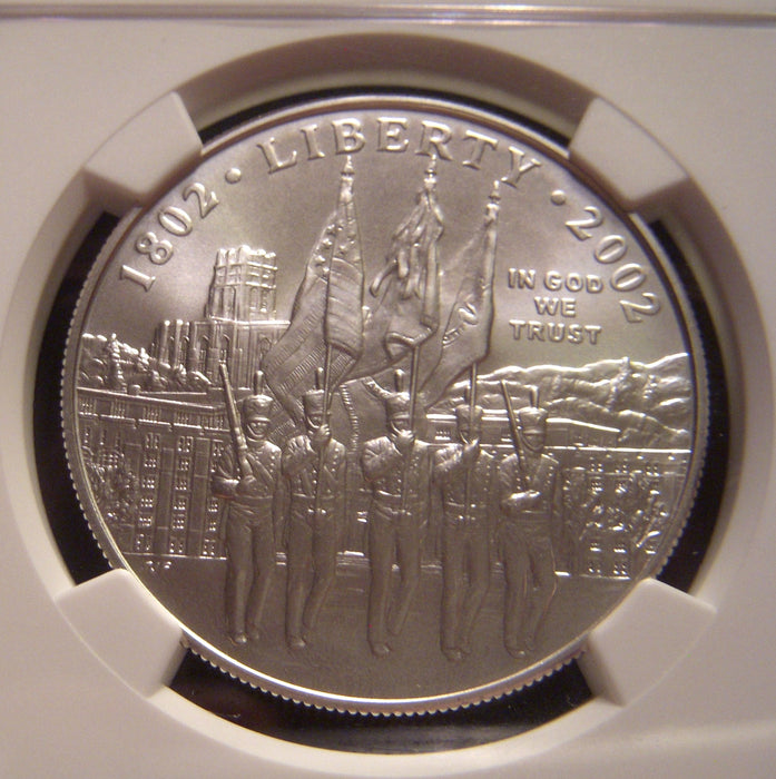 2002-W West Point Uncirculated Silver Dollar - NGC MS 69