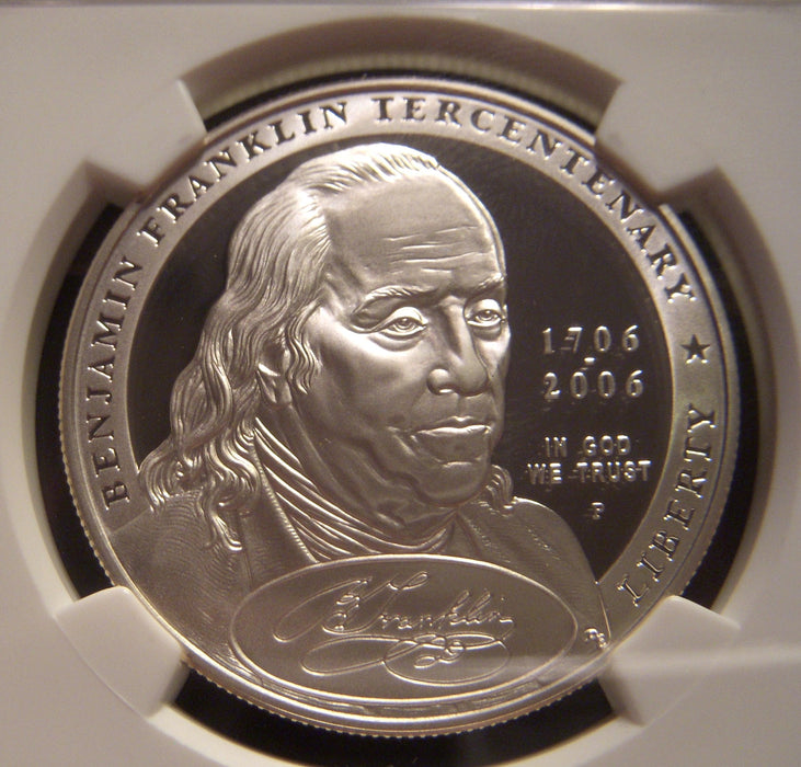 2006-P Franklin Founding Father Proof Silver Dollar - NGC PF69 Ultra Cameo