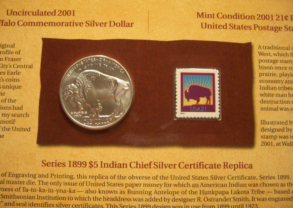 2001-D Buffalo Coin & Currency Set